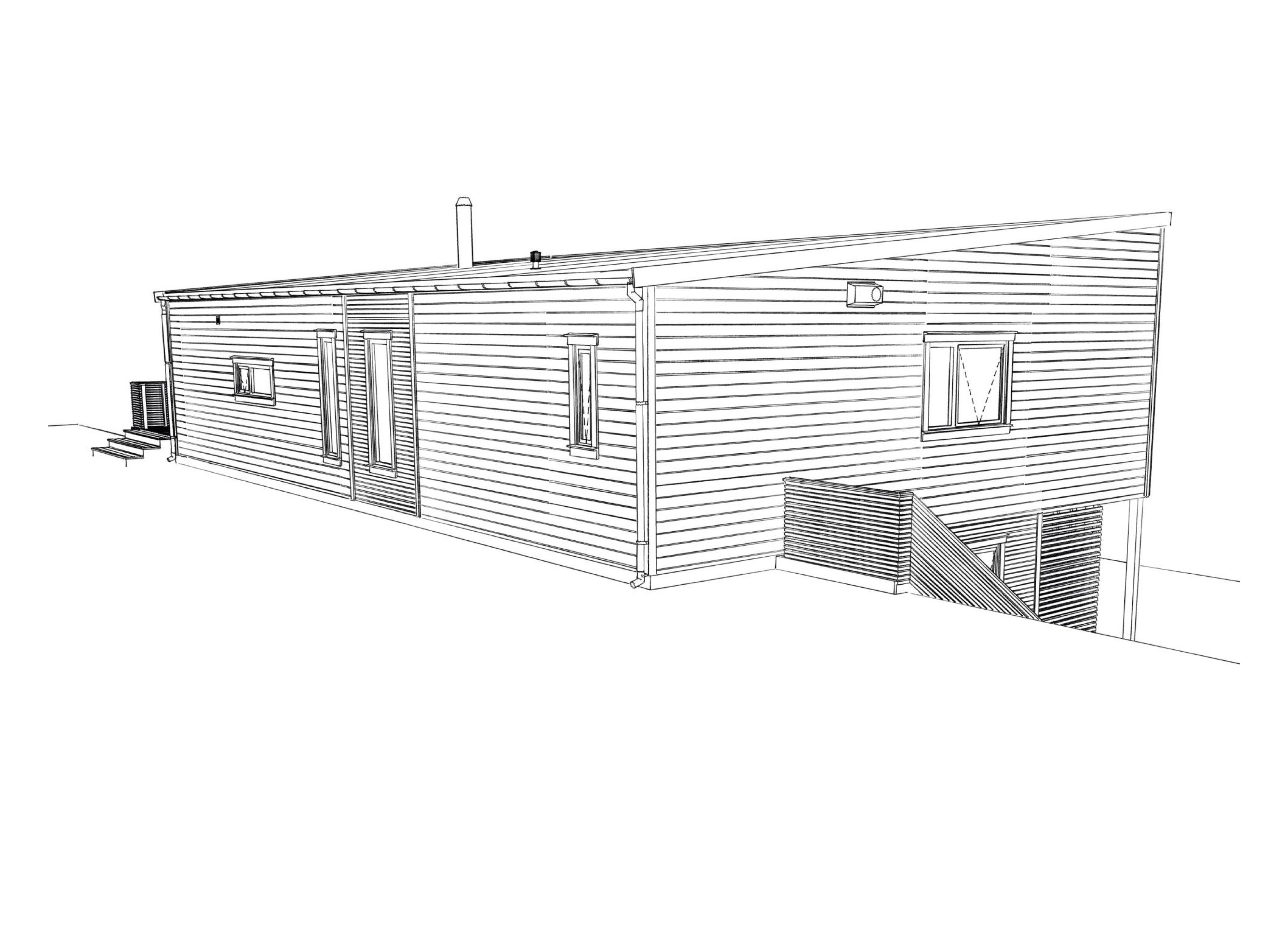 Wide for skrå tomt fra ABChus — funkis 175 m²
