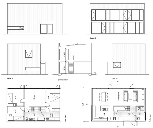 Plantegning 1. ETG — Arkitekthus AH#062 – 150