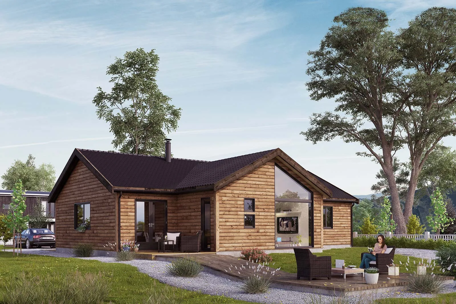Lagos fra Blå Bolig — hovedfasade