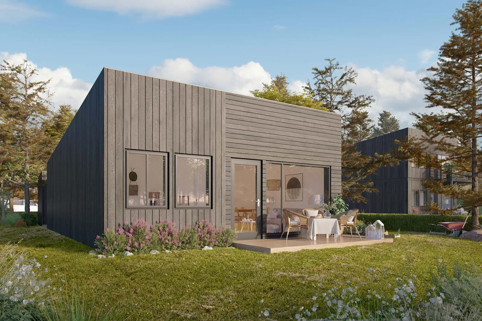 Modulo 1 fra Blå Bolig — hovedfasade
