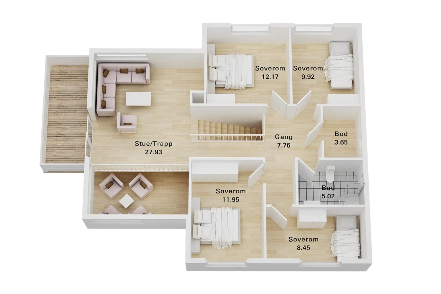 Plantegning 2. ETG — Blå Bolig Novara