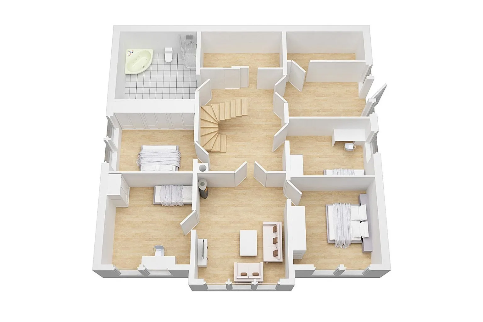 Plantegning 1. ETG — Blå Bolig Sevilla