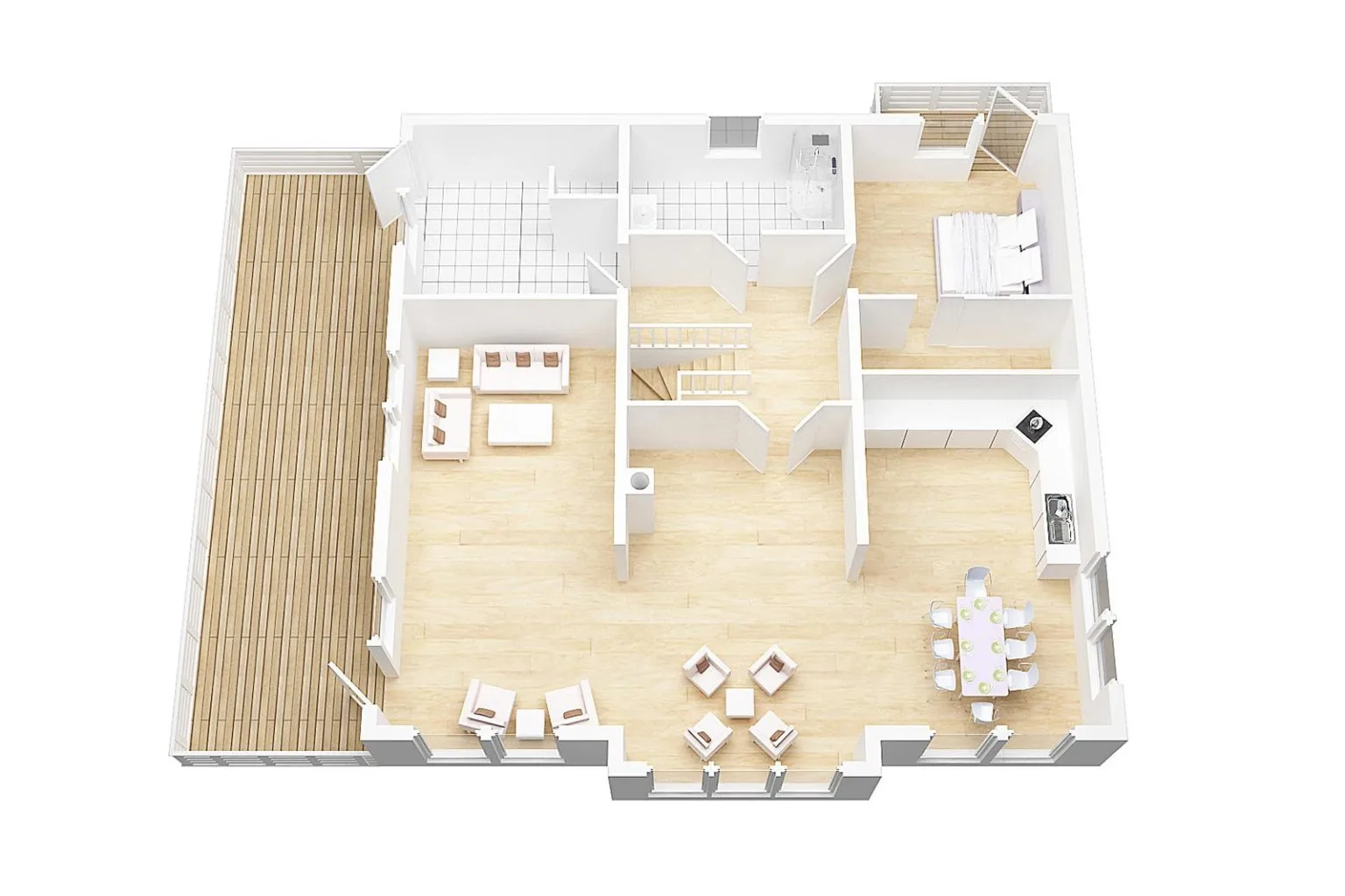 Plantegning 2. ETG — Blå Bolig Sevilla