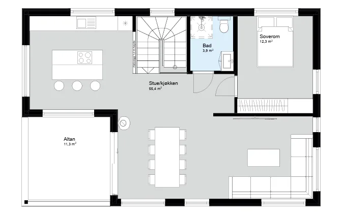Plantegning 2. ETG — Byggmann 213 Casa