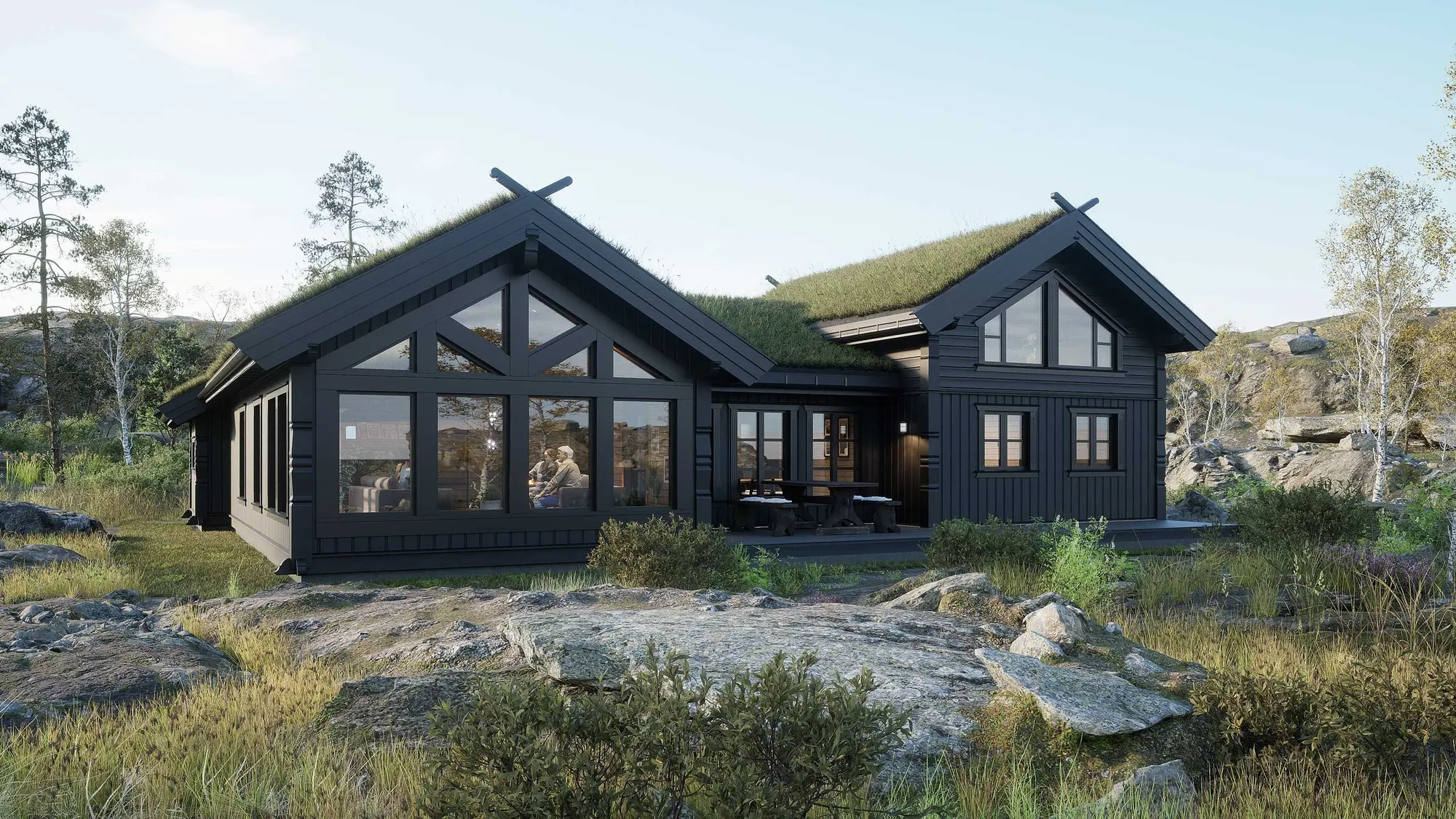 Skeikampen med garasje fra Eikås Hytter & Hus