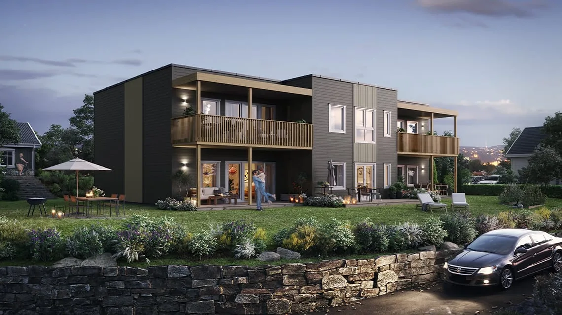 Fjeldstad fra Hedalm Anebyhus — hovedfasade