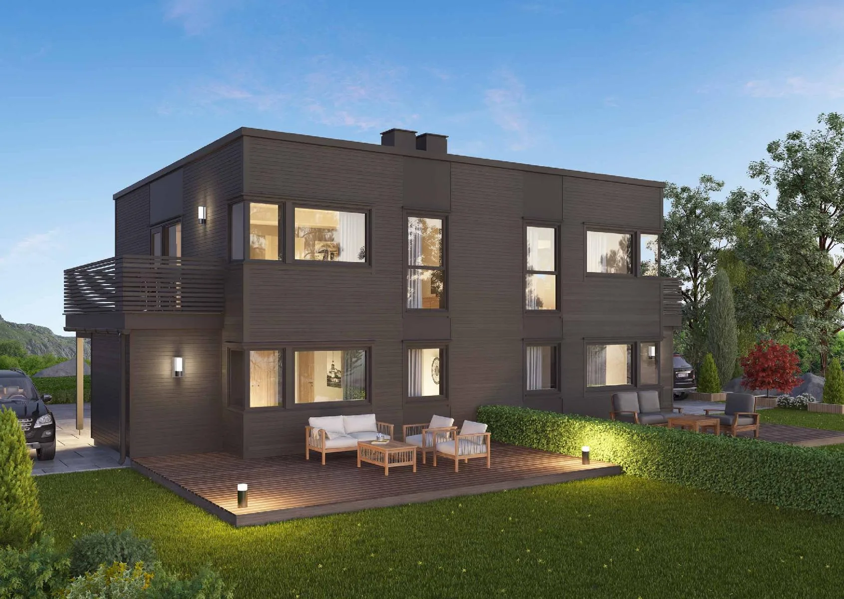 Buhovd Moderne fra Idéhus