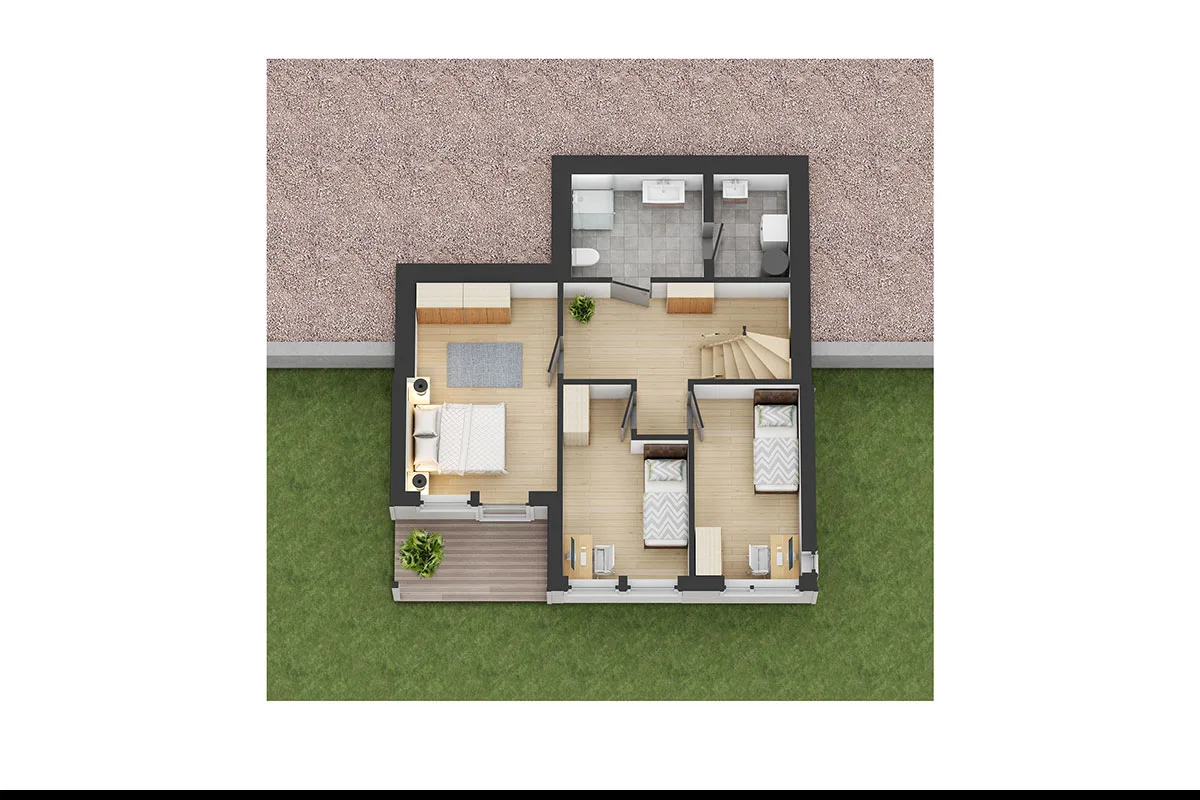 Plantegning 1. ETG — Idéhus Grytingen Moderne