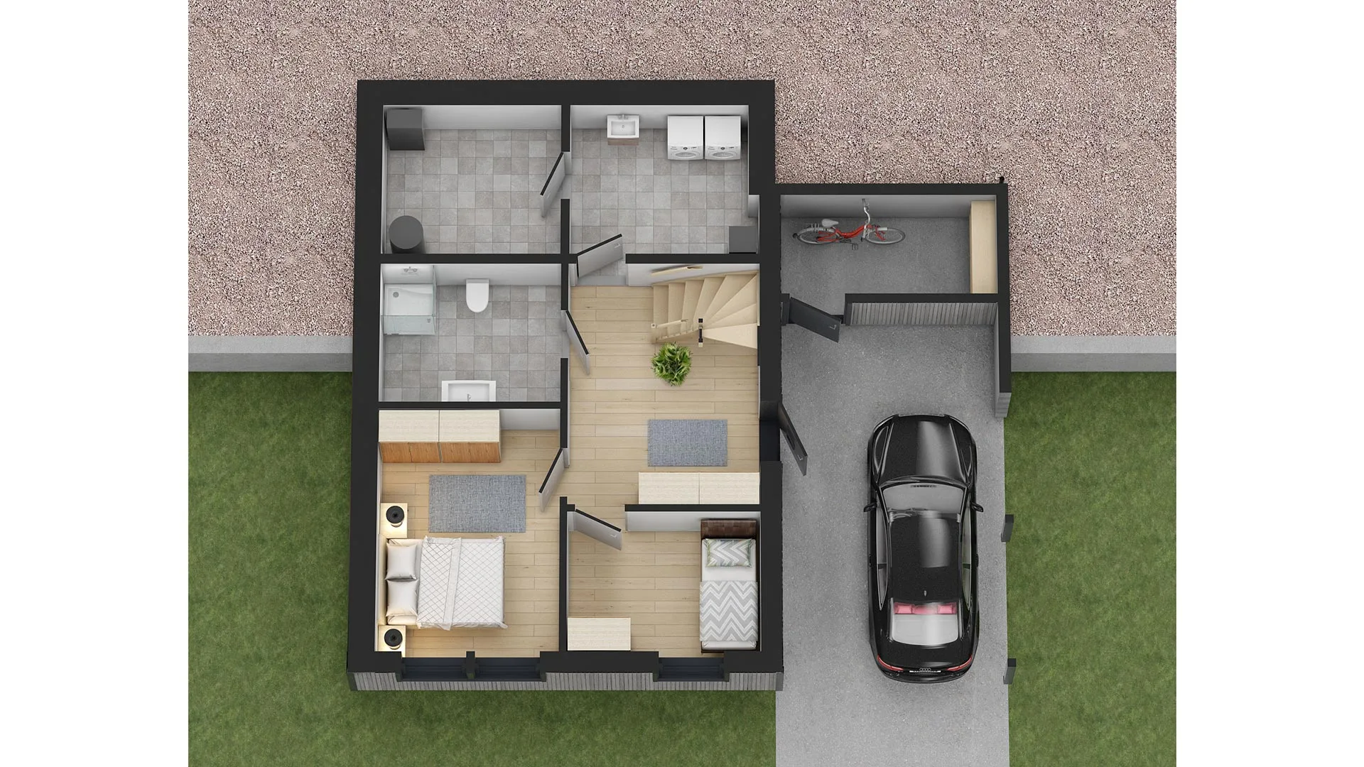 Plantegning 1. ETG — Idéhus Muen Tidløs
