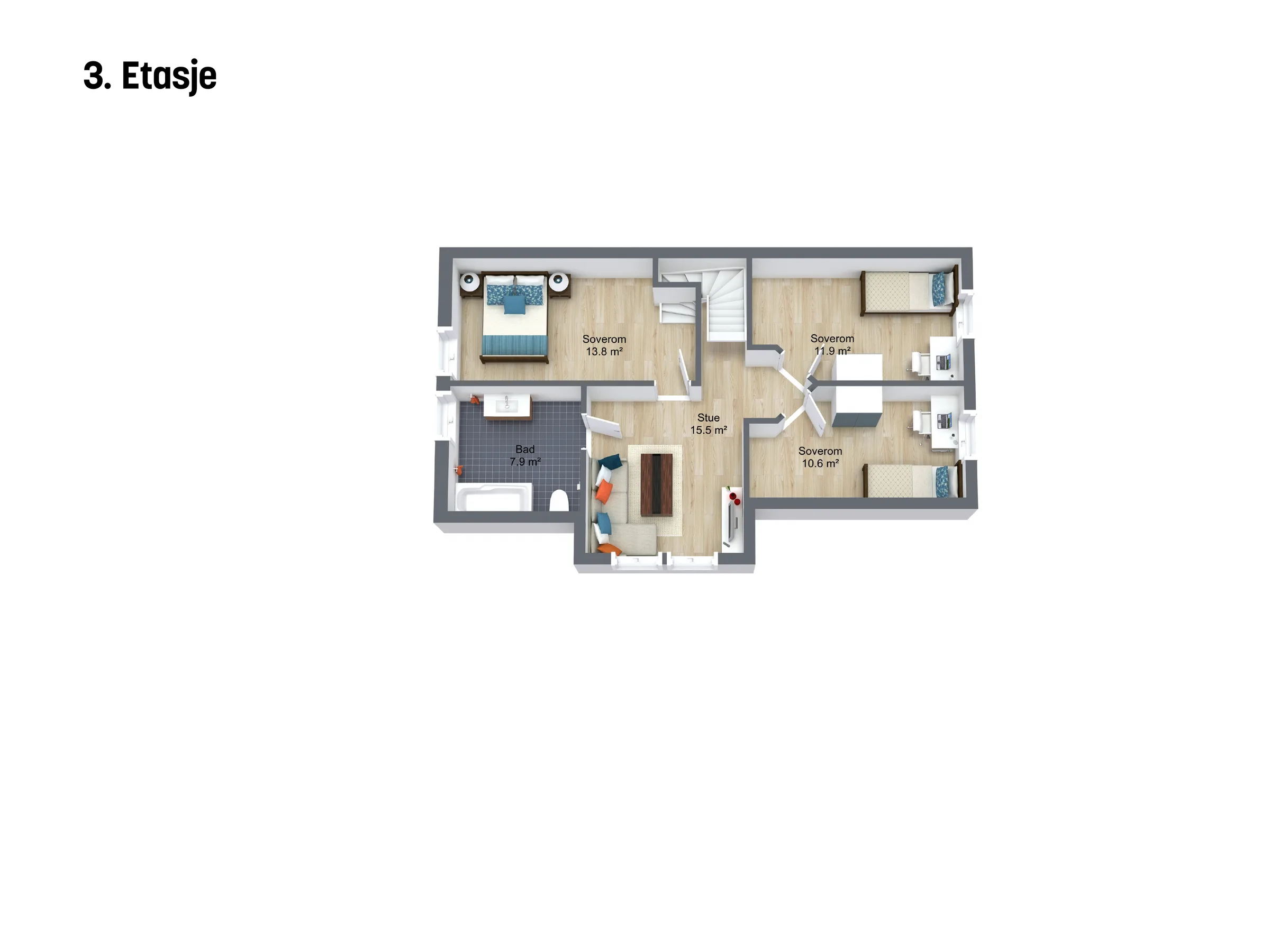 Plantegning 3. ETG — Norske Hus Viking